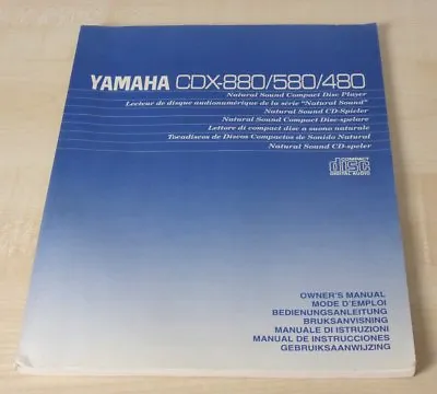 Kaufen Yamaha CDX-480 / CDX-580 / CDX-880 Bedienungsanleitung Mehrsprachig, Deutsch • 9€