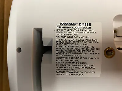 Kaufen Brandneu Verpackt Paar Bose DesignMax Oberflächenhalterung Lautsprecher Weiß DM5SE • 597.95€