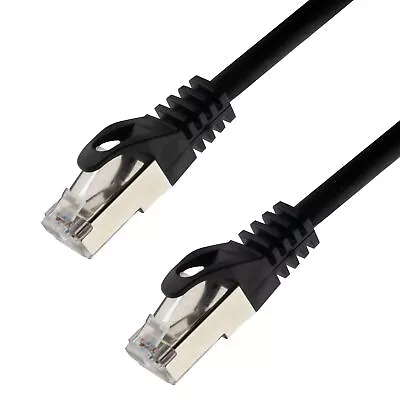 Kaufen Netzwerkkabel S/FTP PIMF Cat. 7 2,00 Meter Schwarz Patchkabel Gigabit Ethernet • 4.40€