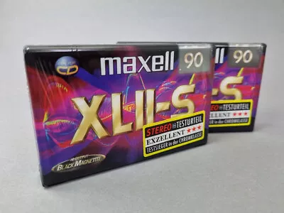 Kaufen 2x MAXELL XL II-S 90 Cassette Tape 1998 - OVP + SEALED + • 32€