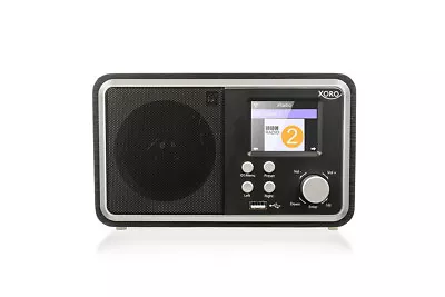 Kaufen XORO HMT300 V2 WLAN Internet Radio Bluetooth Wecker DAB USB Farbdisplay ,Schwarz • 69.99€