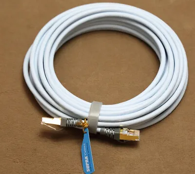 Kaufen Supra Cables High-End CAT 8+ Patch Netzwerk LAN Kabel 15,0m Werkskonfektion • 189€