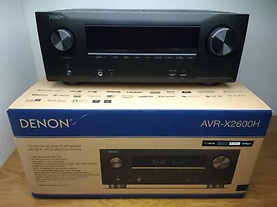 Kaufen Denon AVR-X2600H 7.2 AV-Receiver, Alexa Kompatibel, HEOS, Dolby Atmos, Bluetooth • 449€