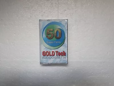 Kaufen Vintage Audio Cassette GOLD TECH Super Ferro 50 * Rare From Italy 1990's * • 3.99€