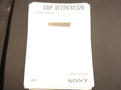 Kaufen Original Service Manual Schaltplan Sony CDP-XE220/XE320 • 12.50€