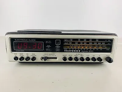 Kaufen Telefunken Digitale 200 Radiowecker 70er Jahre Retro  #CD58 • 56€