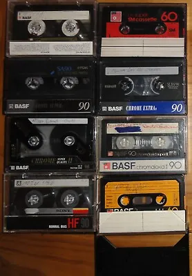 Kaufen 8 Cassetten Musik Kassetten TDK Maxell Sony BASF 90 Audio Cassetten • 3.90€