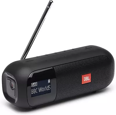 Kaufen JBL Tuner 2 Radiorekorder In Schwarz – Tragbarer Bluetooth Lautsprecher Mit MP3, • 131.70€