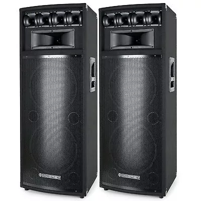 Kaufen 2x DJ PA Stand Lautsprecher Disco Tower Set 2x12  (30cm) Bass Subwoofer 1600W • 300€