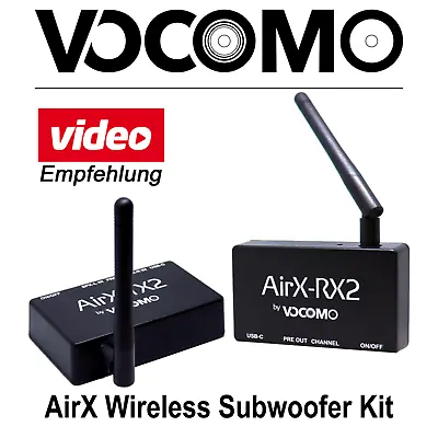 Kaufen VOCOMO AirX HiRes Funksystem Für Subwoofer Aktive Lautsprecher Wireless Heimkino • 149€