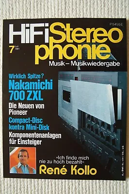 Kaufen Hifi Stereophonie, Der Klassiker, 1981 Heft 7 • 12.99€