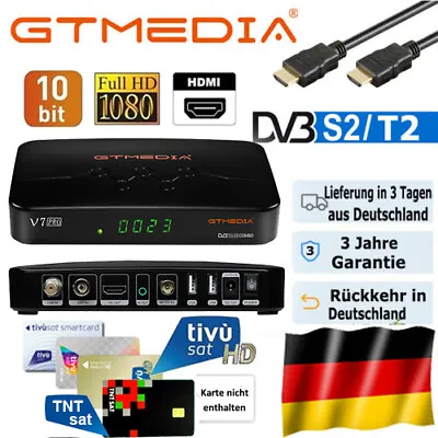 Kaufen HD Sat Receiver DVB-S/S2/S2X/T/T2 Terrestrisch Satelliten TVSAT Decoder 10 Bit • 44.02€