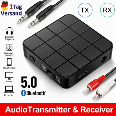 Kaufen Bluetooth 5.0 Empfänger Transmitter Sender Receiver Stereo Audio Musik Adapter • 12.99€