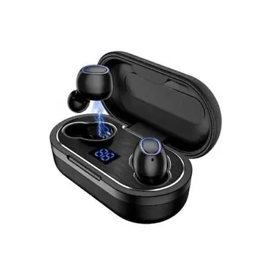 Kaufen Bluetooth 5,1 In-Ear Kopfhörer Schwarz Kabellos Headset Wireless Sport Ohrhörer • 29.99€
