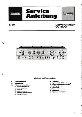 Kaufen Service Manual-Anleitung Für Grundig XV 5000  • 11.50€
