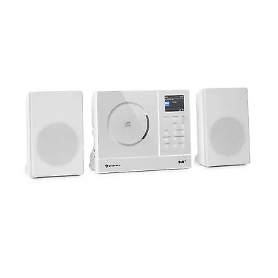 Kaufen Internetradio Stereoanlage CD Player DAB Digitalradio Bluetooth Boxen Weiß • 174.89€