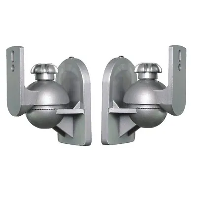 Kaufen Paar Lautsprecherhalter Box Wandhalter Neigbar Dehbar Z.B. Bose, Teufel Silber • 9.99€