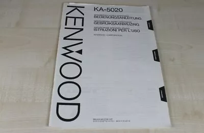 Kaufen Kenwood KA-5020 Original Bedienungsanleitung (mehrsprachig, Deutsch) • 9€