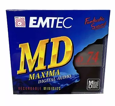 Kaufen Mini-Disc Rohling | MD | EMTEC | MAXIMA, Black, Recordable MD 74 Min. NEU & OVP • 5.99€