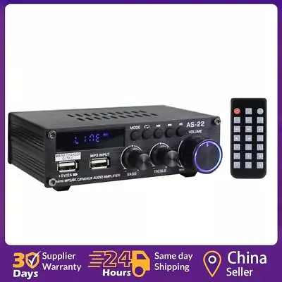 Kaufen DC12V HiFi Digital Verstärker Subwoofer Audio Verstärker MP3 FM Radio Für Heim Auto • 30.70€