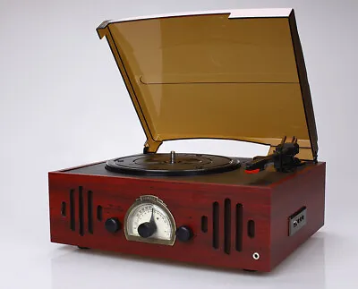 Kaufen LP-Vinyl-Plattenspieler Retro-Heim UKW-Radio USB-Musik-Player Home Turntables • 139.99€