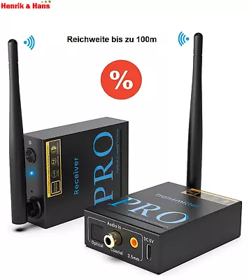 Kaufen Drahtlos Audio Sender Empfänger, Low Latency, HiFi, Optical, Wireless,  1Mii PRO • 94.99€