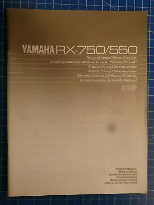 Kaufen YAMAHA RX-750/550 Natural Sound Stereo Receiver Owner's Manual H6518 • 9.95€
