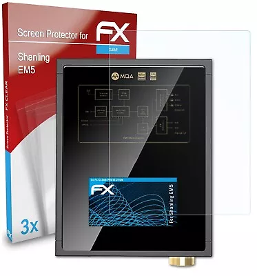 Kaufen AtFoliX 3x Displayschutzfolie Für Shanling EM5 Schutzfolie Klar Folie • 16.89€