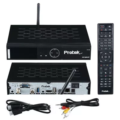 Kaufen Protek X2 Hybrid Combo 4K UHD 1x DVB-S2 & 1x DVB-C/T2 Tuner E2 Linux (B-Ware) • 264€