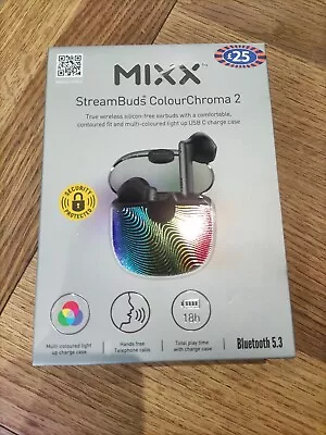 Kaufen Mixx Streambuds Farbe Chroma 2 Schwarz Brandneu Versiegelte Box. • 17.51€