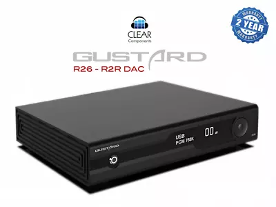 Kaufen Gustard R26 R2r Dsd Dac Digital Analog Conv Usb Streamer Da Wandler Highend-bl* • 1,494.50€