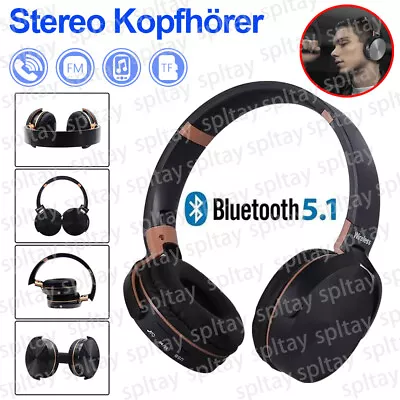 Kaufen 2024 Bluetooth Kopfhörer Kabellos HiFi Stereo TV Headset Over Ear Für Handy MP3 • 10.99€