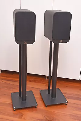 Kaufen Q-Acoustics 3020i Regal-Lautsprecher Schwarz Paar Mit Ständer 3000ST • 150€