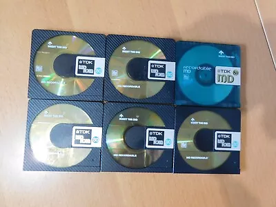 Kaufen 6 Stück TDK RXG 80 MiniDisc MD Mini Disc Mini Disk - 80 Min TOP GETESTET BLANK • 22€