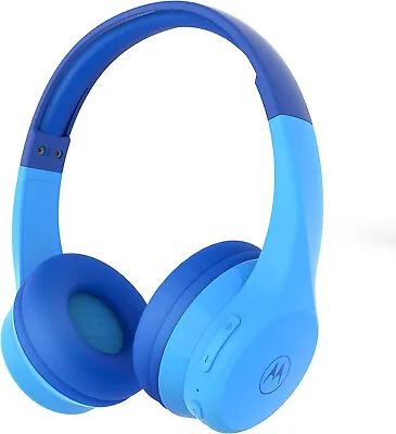 Kaufen Motorola Moto JR300 Kids Wireless Headphone Over Ear Kopfhörer Bluetooth Blau • 19.99€