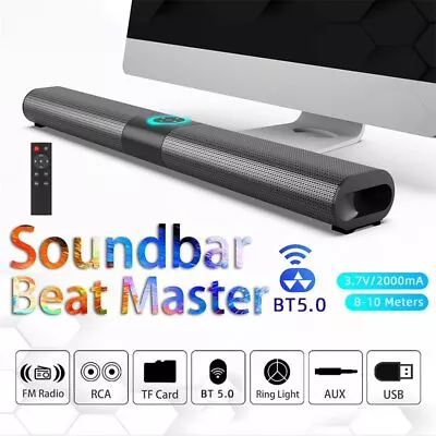 Kaufen RGB Bluetooth5.0 HiFi Lautsprecher Stereo-Soundbar-Subwoofer Für Laptop-Computer • 36.45€