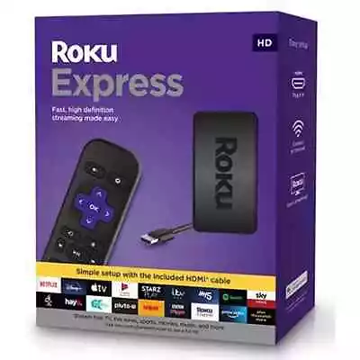 Kaufen Roku Express HD TV Streaming Media Player Und Fernbedienung Neu • 53.49€