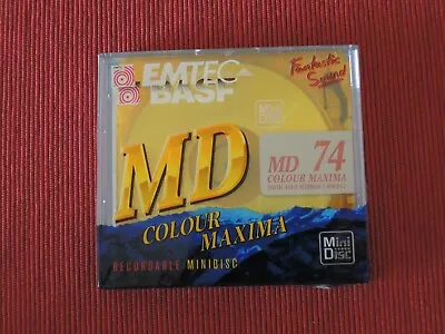 Kaufen EMTEC BASF COLOUR GELB MAXIMA  MD 74 Er Minidisc Minidisk • 9.99€