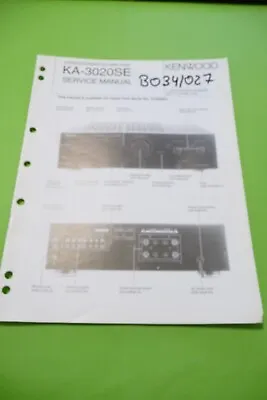 Kaufen Service Manual-Anleitung Für Kenwood KA-3020 SE  ,ORIGINAL • 12€