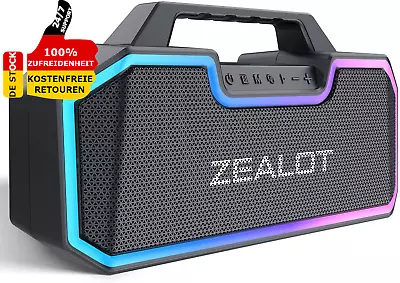 Kaufen Lautsprecher Bluetooth Musikbox Tragbarer 40H Akku LED Box Bass Stereo Wasserd. • 103.90€