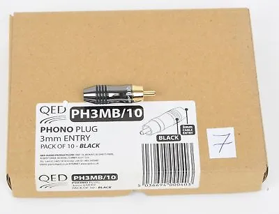 Kaufen QED PH3MB/10-NEU-Auslauf-High End Cinch Schwarz 10-er Pack UVP War € 70,00 • 29.99€