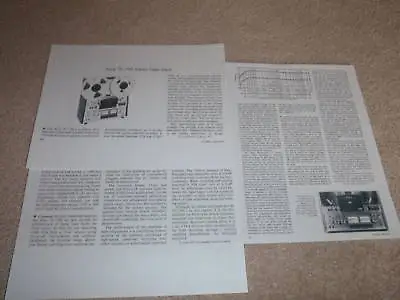 Kaufen Sony TC-756 Offen Rolle Review, 1975,3 Seiten, Voll Test • 11.09€