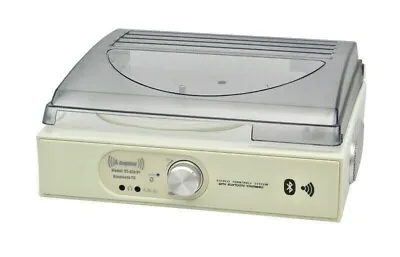Kaufen Vinyl Schallplattenspieler Stereo Bluetooth Steepletone 3 Geschwindigkeiten 33/45/78 U/min Lautsprecher • 39.01€