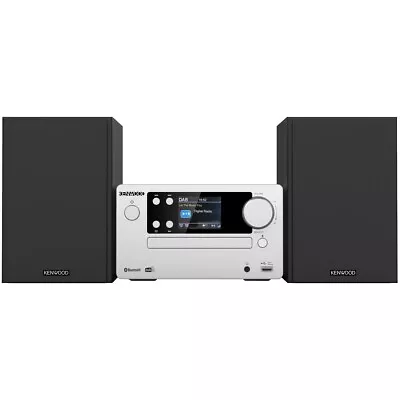 Kaufen Kenwood M-725DAB-S Frosted Aluminium Micro Stereoanlage CD Player DAB+ • 174€