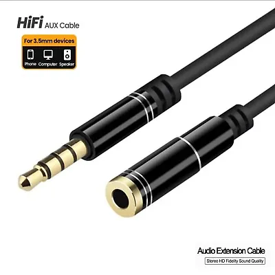Kaufen AUX In Audio Kabel Klinken Kopfhörerkabel Stecker Buchse 3,5mm Verlängerung 2-3m • 5.95€