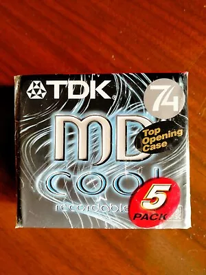Kaufen 5 Stück TDK MD 74 Cool | MD MiniDisc MD-C74| 74 Minuten |  NEU & OVP • 39€