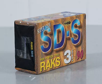 Kaufen 3 X RAKS Musikkassette 90 Min High Position Typ II SD - S NEU OVP Versiegelt • 27.50€