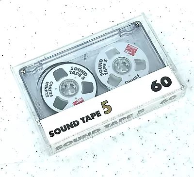 Kaufen 1 Pcs. SOUND TAPE 5 C60 Super Ferro Metal Reel To Reel Audio MC Cassette NOS! • 39€