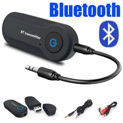Kaufen Kabellos USB Audio Bluetooth Sender 3,5mm AUX Adapter Transmitter TV Kopfhörer • 10.17€