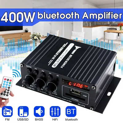 Kaufen Mini 400W HiFi Verstärker Aluminium Audio Stereo Power Amplifier Vorverstärker • 21.56€